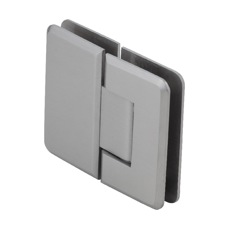 CRL Pinnacle 580 Series Brushed Nickel 180&#186; Glass-To-Glass Hinge with 5&#186; Offset