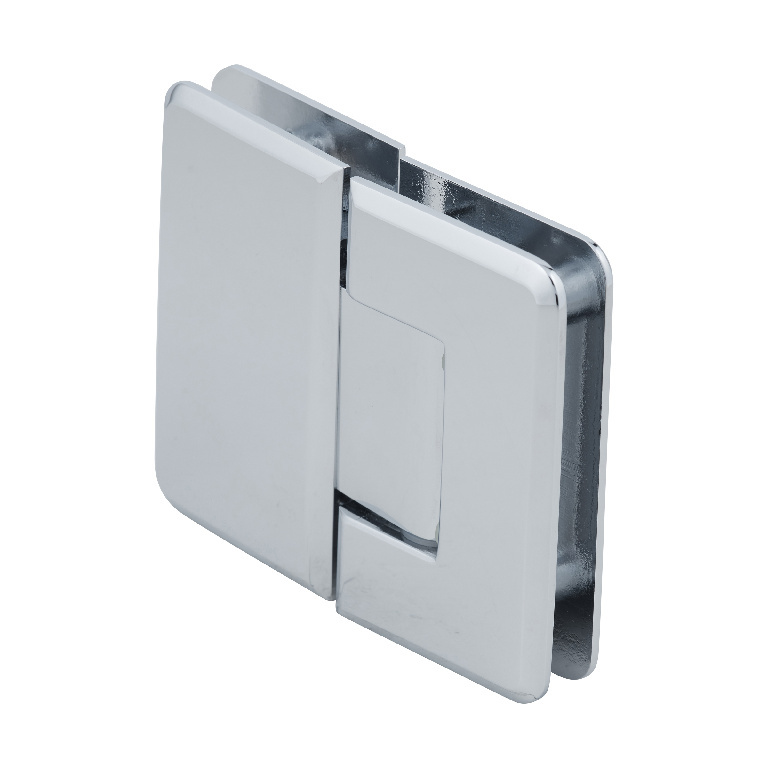 CRL Pinnacle 580 Series Polished Chrome 180&#186; Glass-To-Glass Hinge with 5&#186; Offset