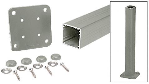 CRL 200, 300, 350, & 400 Series Agate Gray 42"  Surface Mount Post Kit