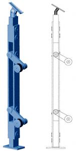 CRL 42" Custom Finish P4 Series End Post Railing Kit