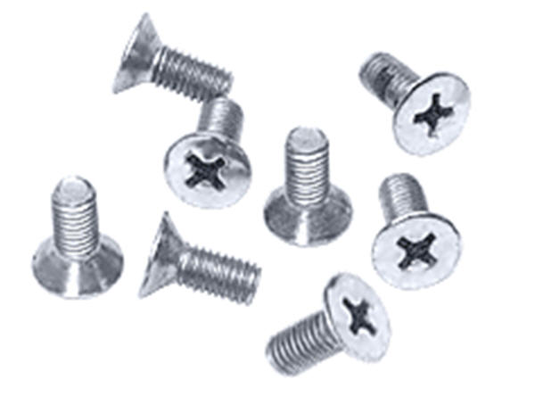 CRL Brushed Satin Chrome Phillips 6 mm x 12 mm Cover Plate Flat Head Screws - Package