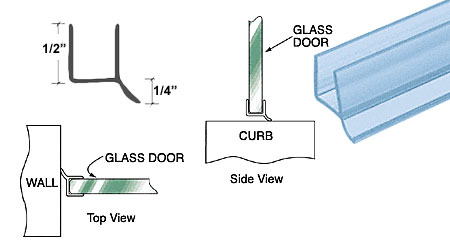 CRL Dual Durometer PVC Seal and Wipe for 5/16" Glass - 31 in long