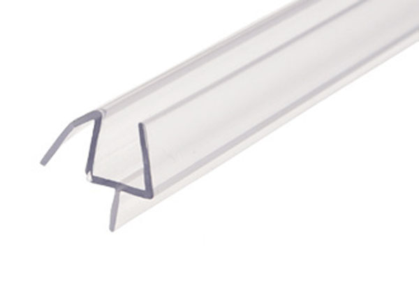 CRL Co-Extruded Clear Bottom Wipe with Soft Drip Rail for 3/8" Glass - 36 in long - Box of 10