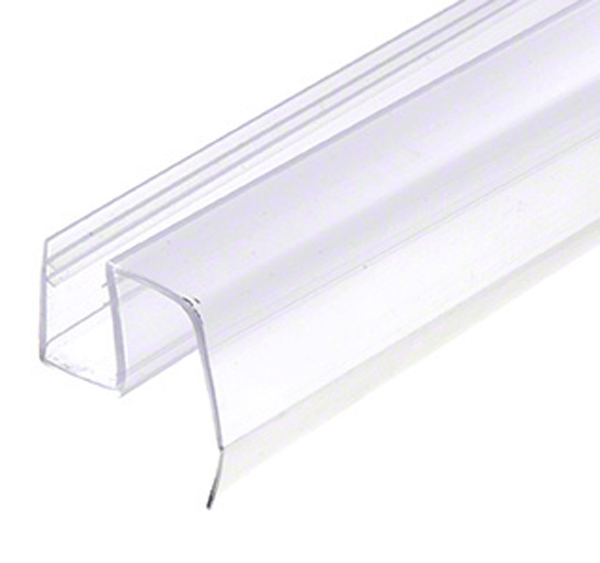 CRL Clear Bottom Wipe with Drip Rail for Cambridge and Crescent Sliding Shower Door System for 3/8" Glass - 40 in long