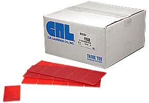 CRL Red 1/8" Plastic Bearing Shimstrips - 100 Pack