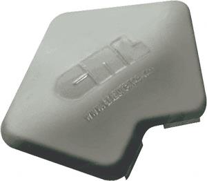 CRL AWS Agate Gray 135 Degree Rectangular Post Cap