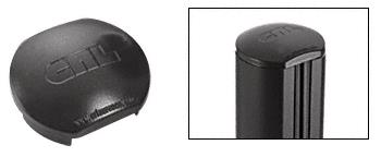 CRL  Aluminum Windscreen System Matte Black Round Post Cap for 180 Degree Center Post or End Post
