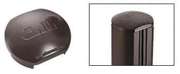 CRL  Aluminum Windscreen System Matte Bronze Round Post Cap for 180 Degree Center Post or End Post