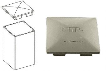 CRL Beige Gray 100 Series Low Profile Post Cap