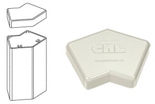 CRL 135 Degree Oyster White 100 Series Post Cap