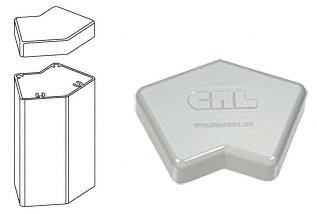 CRL 135 Degree Agate Gray 100 Series Post Cap