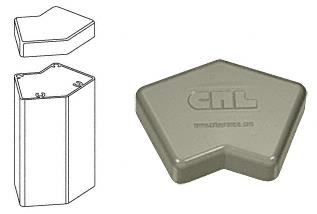 CRL 135 Degree Beige Gray 100 Series Post Cap