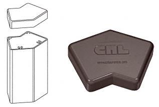CRL 135 Degree Matte Bronze 100 Series Post Cap