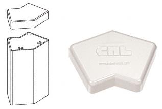 CRL 135 Degree Sky White 100 Series Post Cap