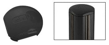 CRL  Aluminum Windscreen System Matte Black Round Post Cap for 90 Degree Corner Post