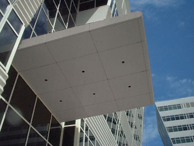 CRL Custom Brushed Stainless Premier Series Canopy Panel System