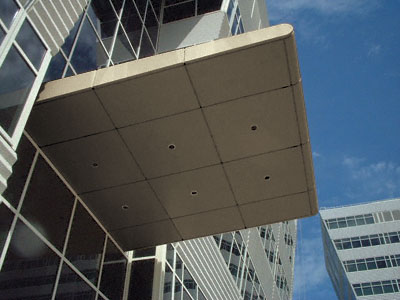 CRL Custom Polished Bronze Premier Series Canopy Panel System