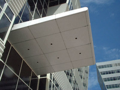 CRL Custom Polished Stainless Premier Series Canopy Panel System