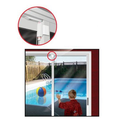 White Door Guardian Patio Door Lock