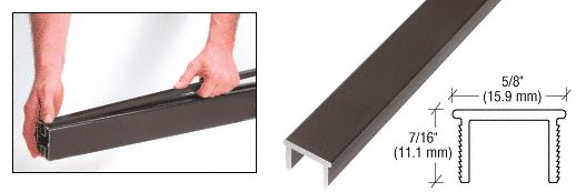 CRL 48" Bronze Matte Glass Barrier Post Filler
