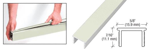 CRL 60" Oyster White Glass Barrier Post Filler