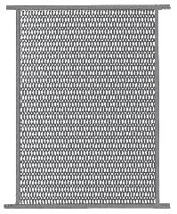 36" Gray Screen Door Grill