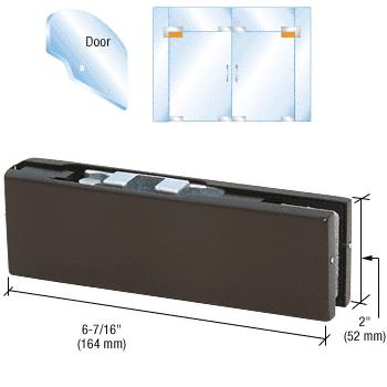 CRL Bronze Adjustable North AmericanTop Door Patch Fitting