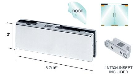 CRL Polished Stainless Finish Top Door Patch Fitting with INT304 Insert