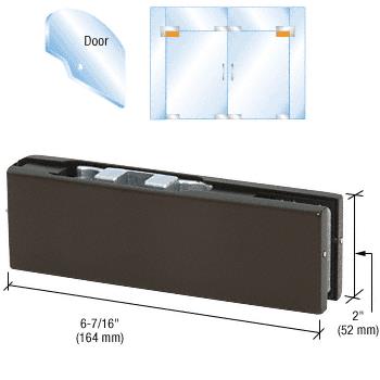 CRL Bronze Adjustable European Top Door Patch Fitting