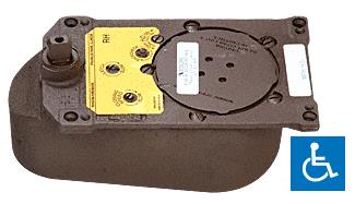 CRL Rixson Model PH28 8.5 Lb. Center-Hung 90 Degree Selective Hold-Open Floor Mounted Closer Body Only - Right Hand