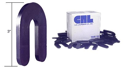 CRL 1/4" x 3" Plastic Horseshoe Shims - Package
