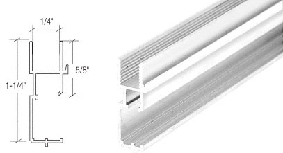 CRL White Standard Style Triple Track Bottom Frame - 72 in Long