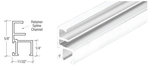 CRL White Triple Track Top and Side Screen Frame - 72 in Long