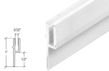 CRL White Rigid Vinyl Lip Frame - 72 in Long