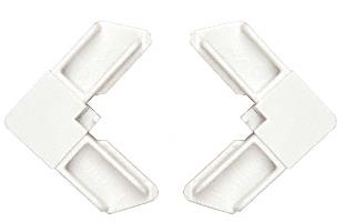 CRL White Storm Door Bottom Screen Corner - 10 pack