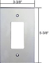 CRL Single Decora Acrylic Mirror Plate - Clear