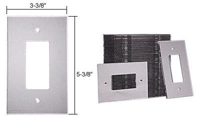 Single Decora Acrylic Mirror Plate in 50pc Bulk Pack - Clear Acrylic