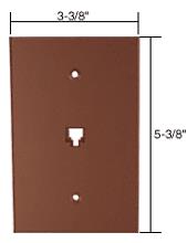 CRL Telephone Jack Acrylic Mirror Plate - Bronze