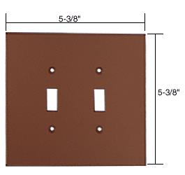 CRL Double Toggle Acrylic Mirror Plate - Bronze