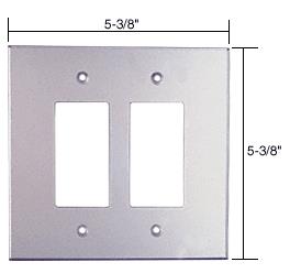 CRL Double Decora Acrylic Mirror Plate - Clear