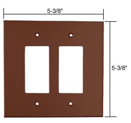 Double Decora Acrylic Mirror Plate - Bronze