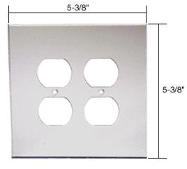 CRL Double Duplex Acrylic Mirror Plate - Clear