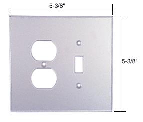 CRL Combo Switch Acrylic Mirror Plate - Clear