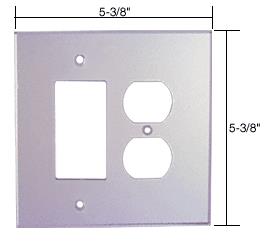 CRL Decora Duplex Acrylic Mirror Plate - Clear