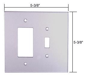 CRL Decora Switch Acrylic Mirror Plate - Clear