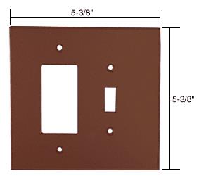CRL Decora Switch Acrylic Mirror Plate - Bronze