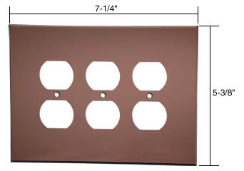 CRL Triple Duplex Acrylic Mirror Plate - Bronze