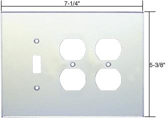 CRL Double Duplex - Switch Acrylic Mirror Plate - Clear