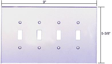 CRL 4X Toggle Acrylic Mirror Plate - Clear
