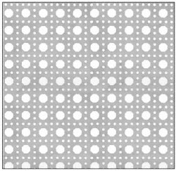 CRL Custom Perforated Infill Panel - Octagon Cane Holes